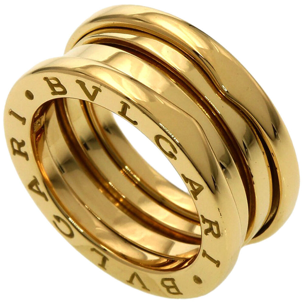 BVLGARI B-zero1 2-band ring #50, 18K yellow gold, women's.